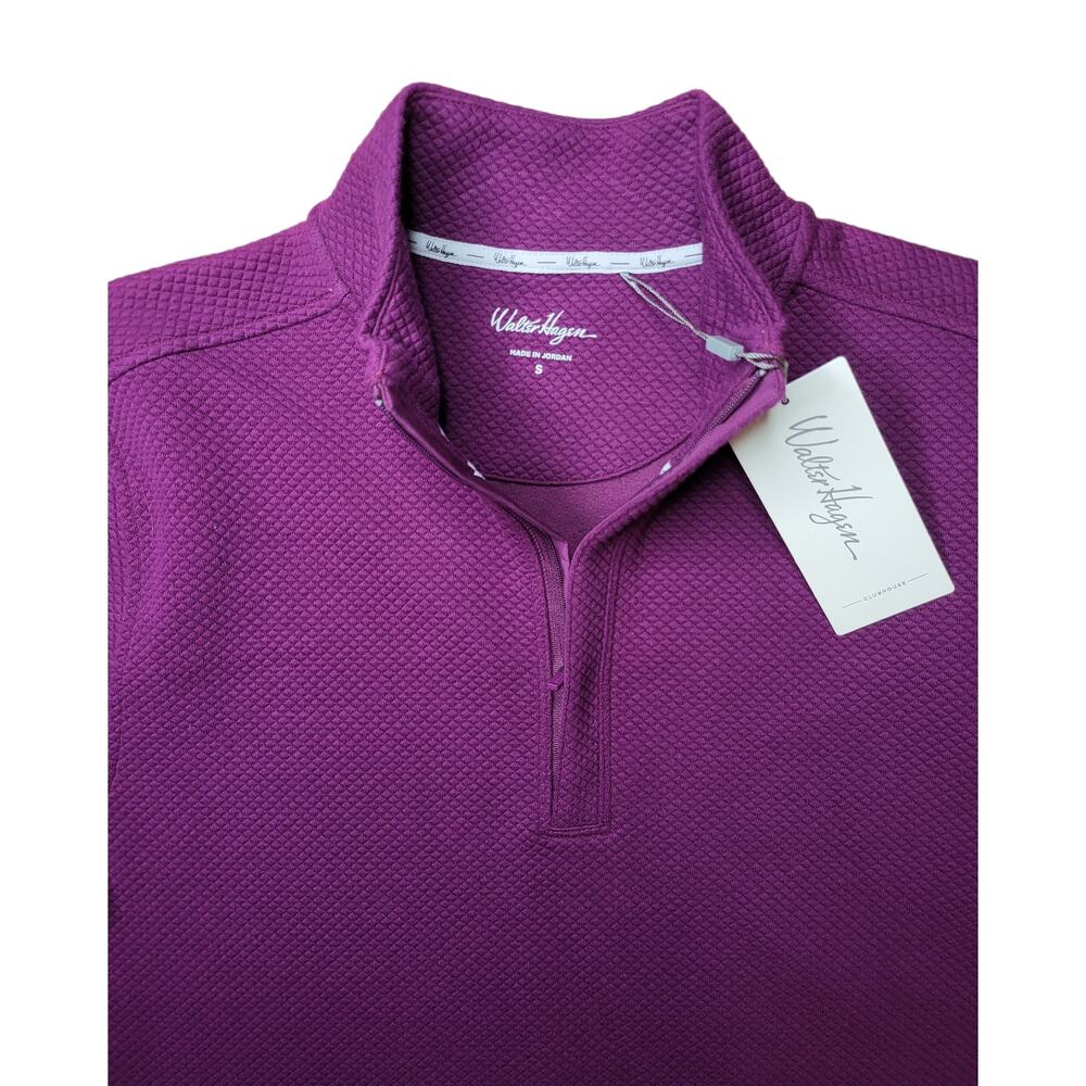 NWT Walter Hagen Men's Clubhouse Textured 1/4 Zip Golf Pullover Size S